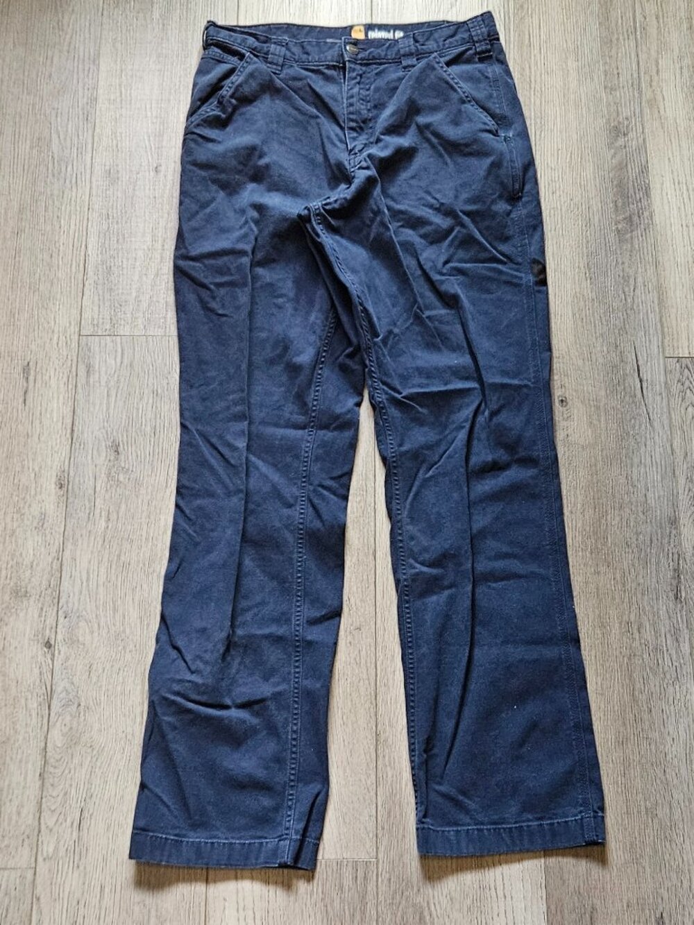 Carhartt Men's Blue Relaxed Fit Utility Work Pants Canvas Cargo Pants Size 32x32